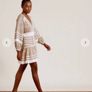 Veronica beard flower bohemian dress mini